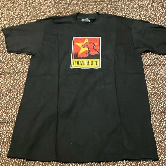 Oneita | Shirts | Netscape Free The Lizard Mozillaorg Tshirt